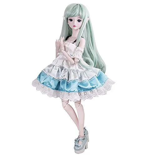 1/3 BJD SD Doll Spirit Demon Girl 24" 60cm 19 Jointed Dolls Valentine's Gift Toy