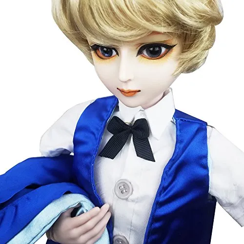 22inch Full Set Doll,Blue Prince 1/3 BJD Doll 56cm Ball Jointed Dolls Toy   Makeup   Full Set