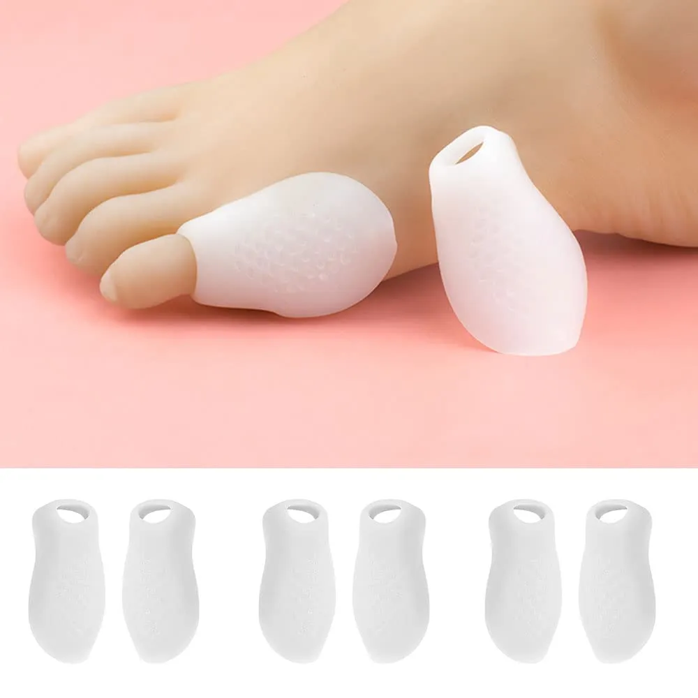 4 Pairs Pinky Toe Protector Pinky Toe Sleeve Guards Toe Bunion Pads for Protect Toe from Rubbing Relieve Pain Protect Foot from Friction and Pressure