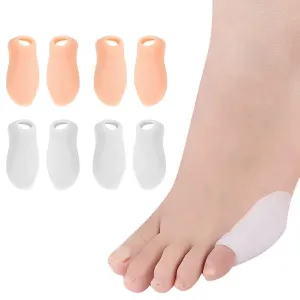 4 Pairs Pinky Toe Protector Pinky Toe Sleeve Guards Toe Bunion Pads for Protect Toe from Rubbing Relieve Pain Protect Foot from Friction and Pressure