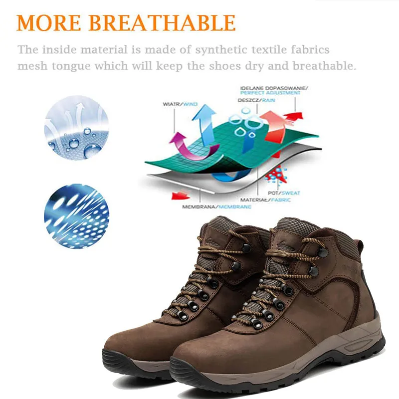 559 Waterproof Leather Hiking Backpack Boots