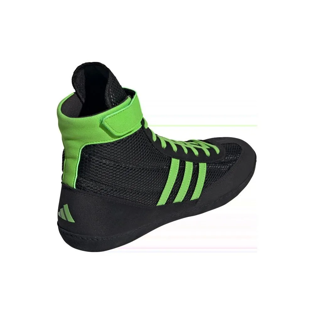 Adidas Combat Speed 4 Wrestling Boots - Black/Green