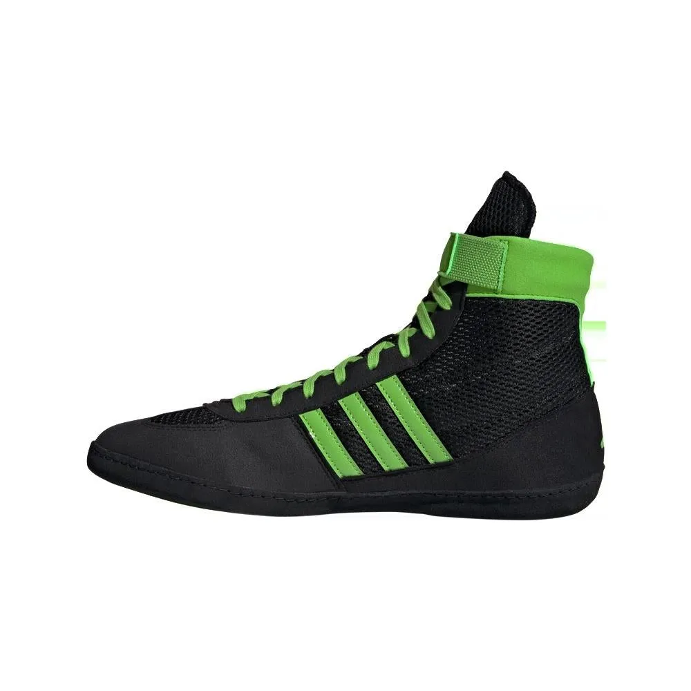 Adidas Combat Speed 4 Wrestling Boots - Black/Green