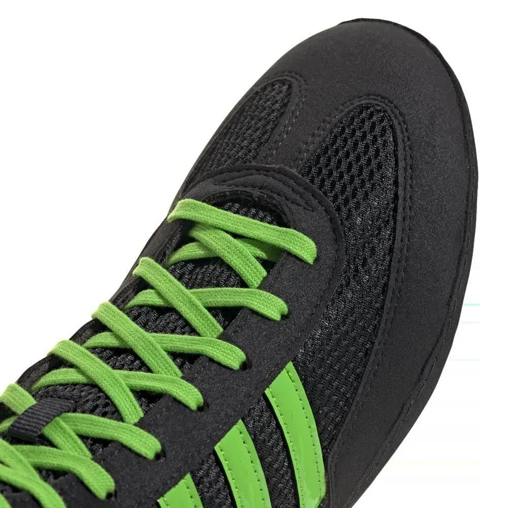 Adidas Combat Speed 4 Wrestling Boots - Black/Green