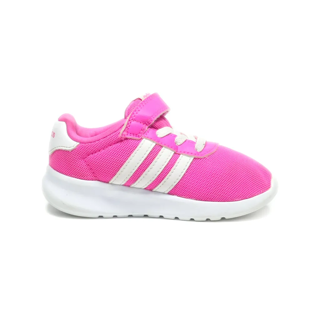 Adidas Lite Racer Sport Shoes Fabric Pink Colour For Kids