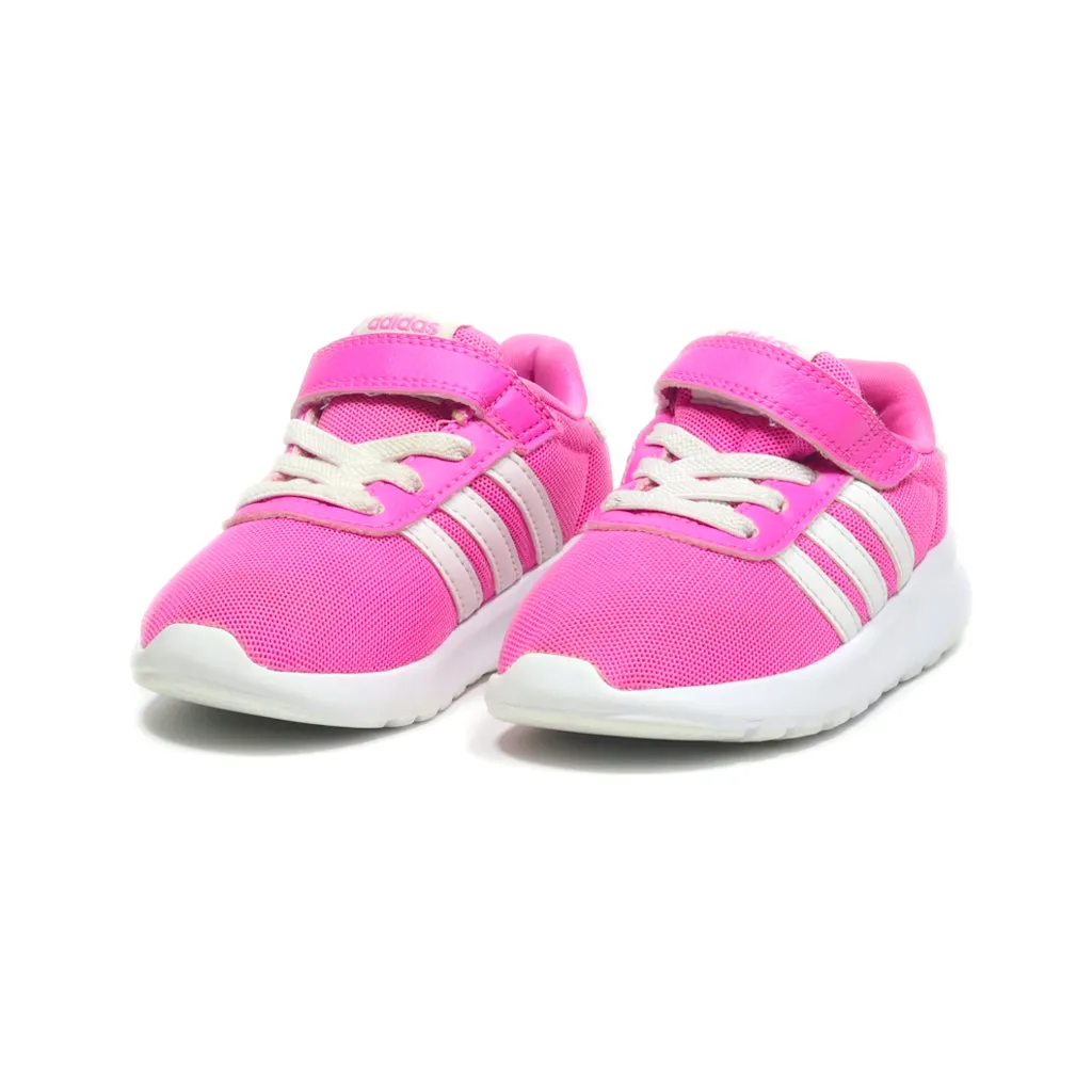 Adidas Lite Racer Sport Shoes Fabric Pink Colour For Kids