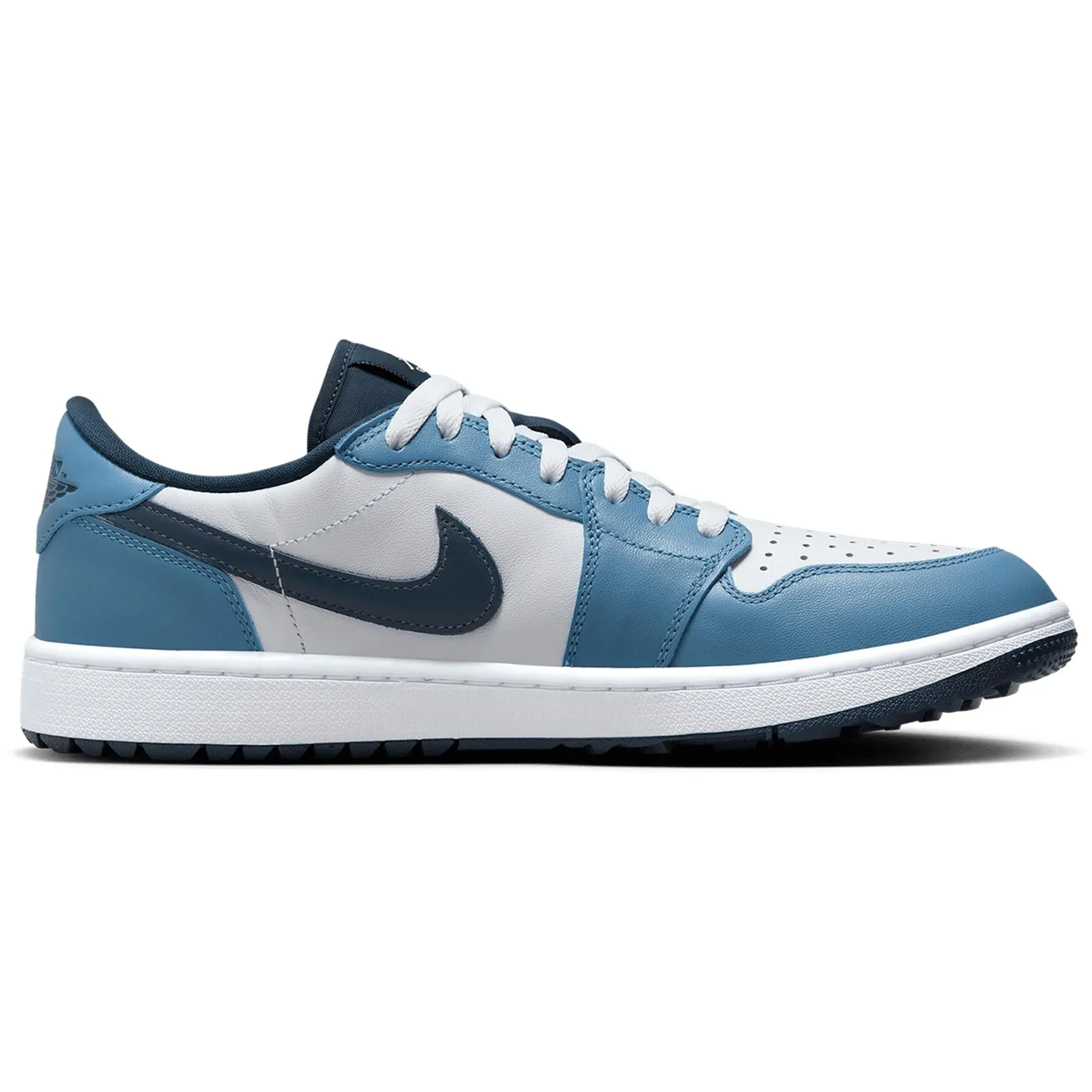 Air Jordan 1 Low Golf Shoes White/Armory Navy/Aegean Storm - AW24