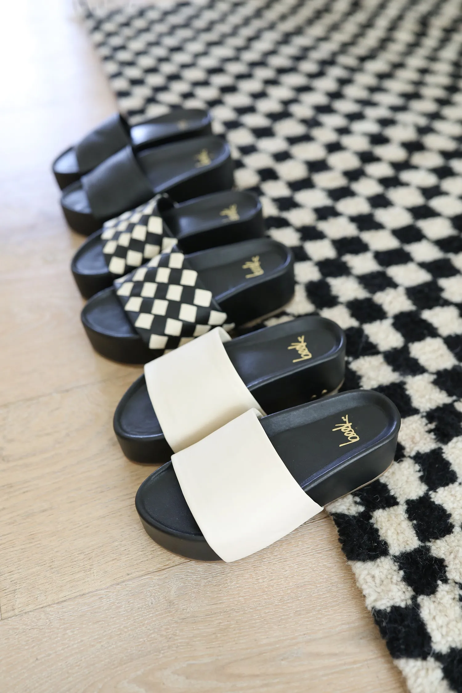 ALBATROSS WOVEN - Eggshell/Black
