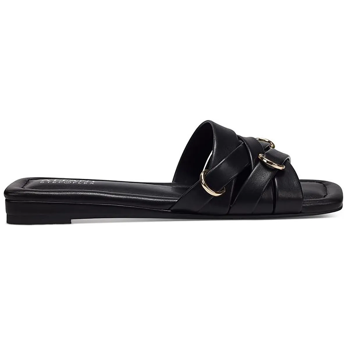 Alfani Womens IVY Faux Leather Open Toe Flatform Sandals