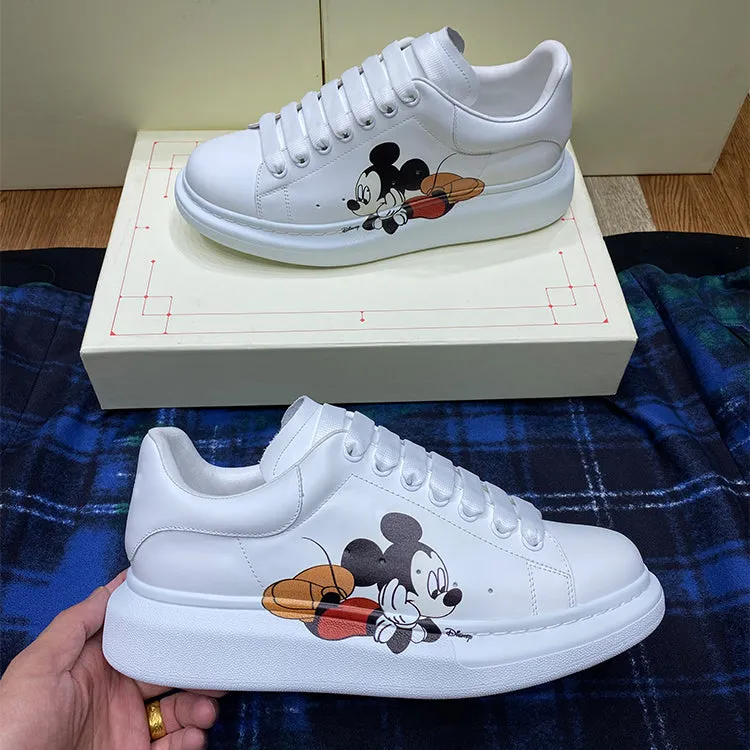 ALISANDRO MOQUEN MICKEY MOUSE LEATHER CHUNKY SOLE UNISEX SNEAKER