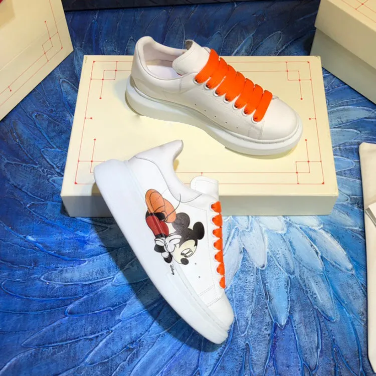 ALISANDRO MOQUEN MICKEY MOUSE LEATHER CHUNKY SOLE UNISEX SNEAKER