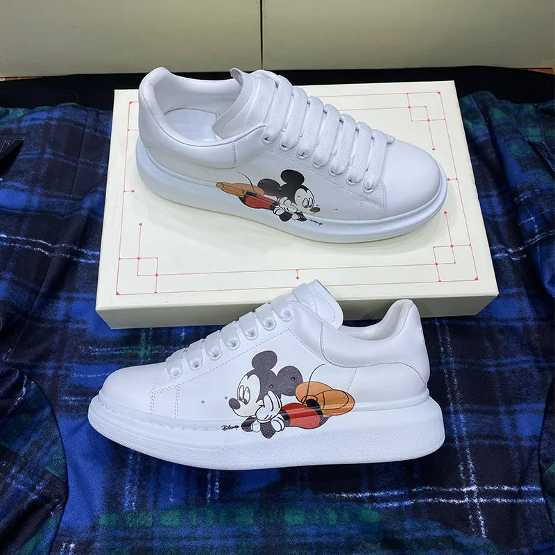 ALISANDRO MOQUEN MICKEY MOUSE LEATHER CHUNKY SOLE UNISEX SNEAKER