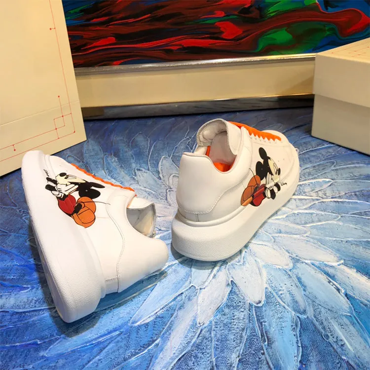 ALISANDRO MOQUEN MICKEY MOUSE LEATHER CHUNKY SOLE UNISEX SNEAKER