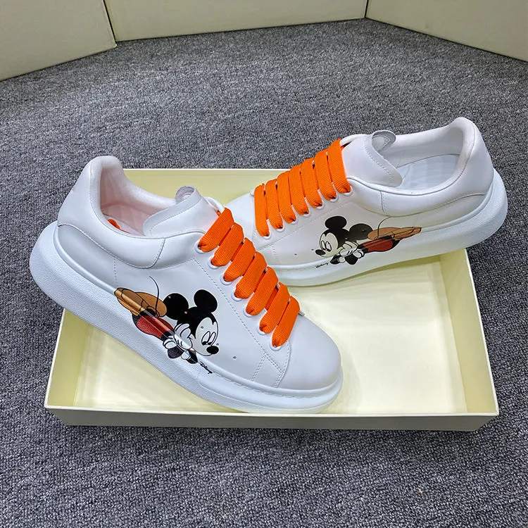 ALISANDRO MOQUEN MICKEY MOUSE LEATHER CHUNKY SOLE UNISEX SNEAKER