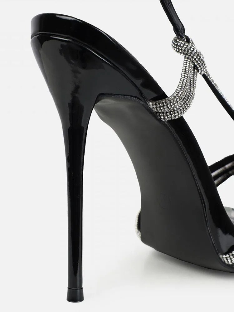 Amozae-Rhinestone Knot Heels