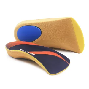 Arch Support, RooRuns 3/4 Orthotic Shoe Inserts for Over-Pronation, Plantar Fasciitis, Heel Pain Relief, High Arch Support Insoles for Men and Women for Running Walking M (Men's7-10.5, Women's8-11.5)