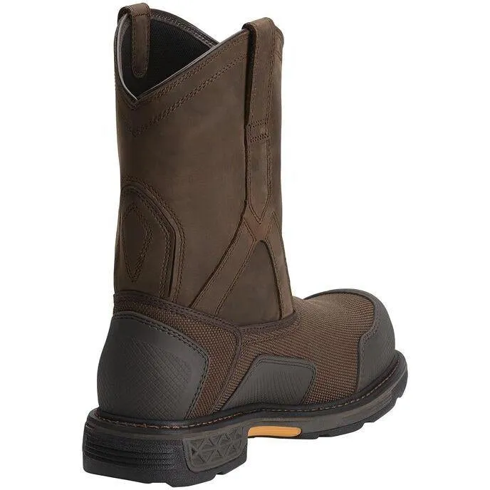 Ariat Men's OverDrive XTR 10" Comp Toe WP Work Boot - Brown - 10012942