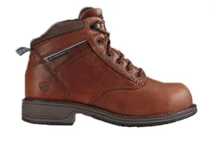 Ariat Women's Nutty Brown Casual Work Mid Lace SD Composite Toe Work Boots 10020097