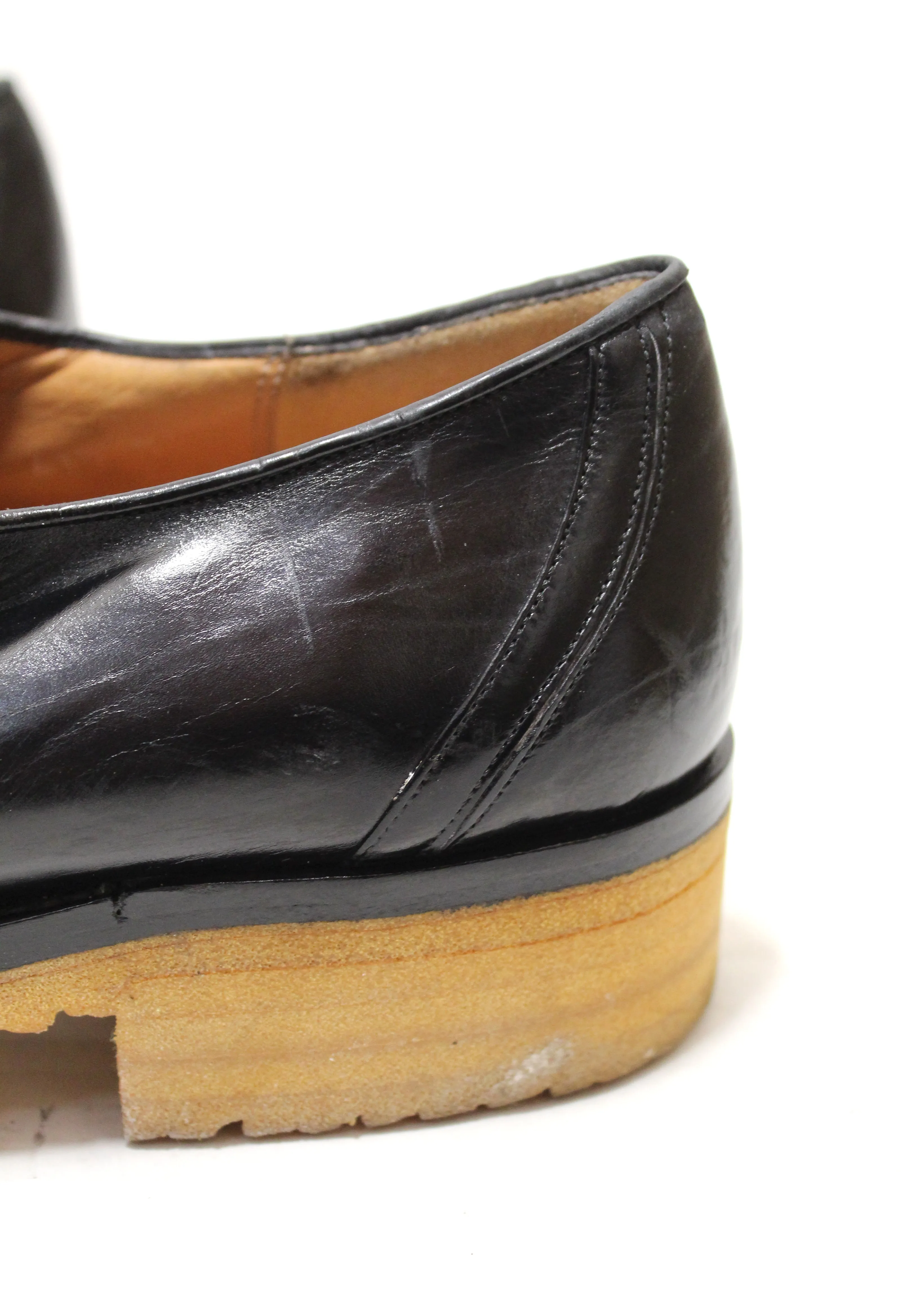 Authentic Gucci Men's Black Lace Brogue Dress Shoes size 7