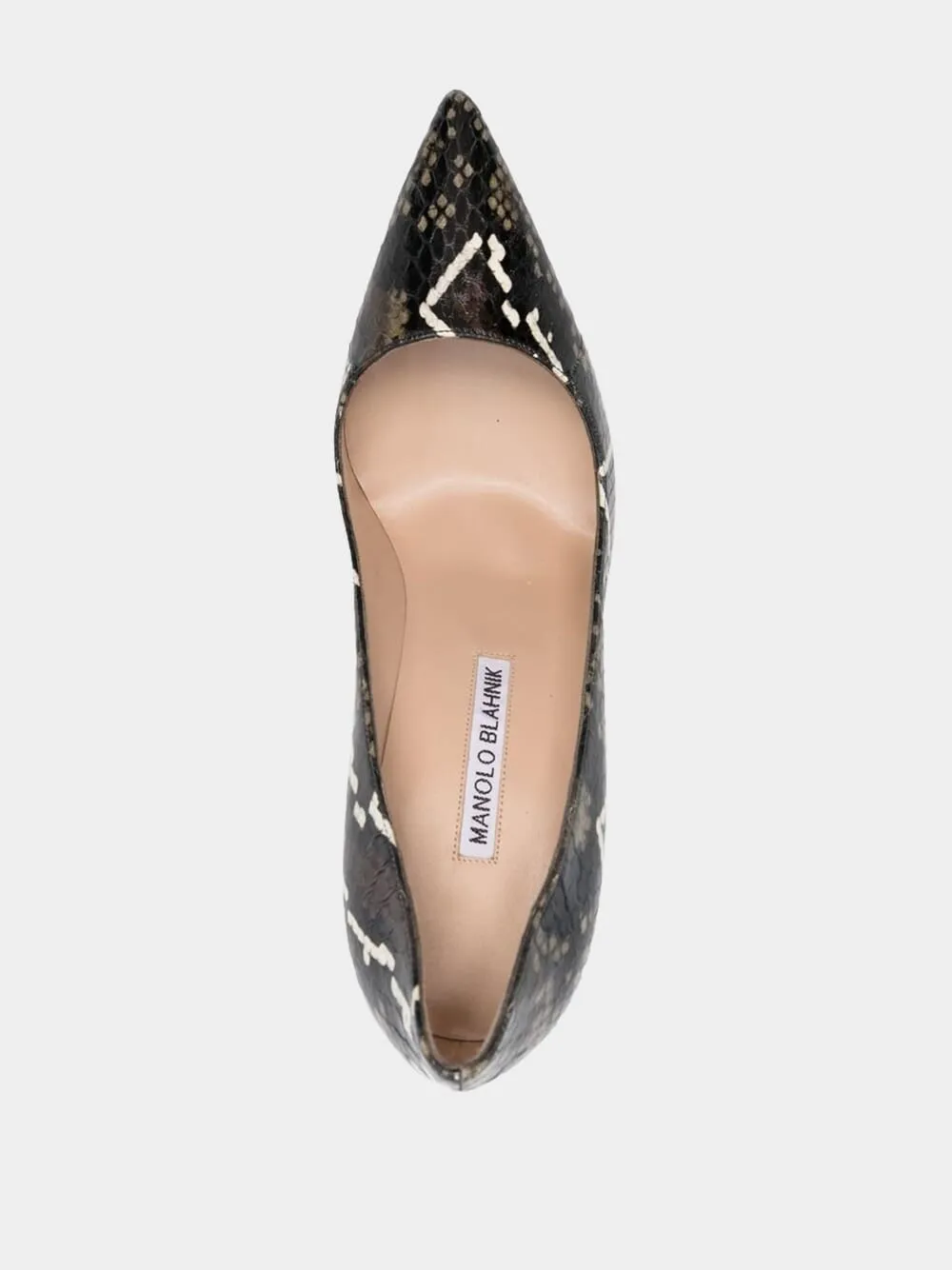 BB 105 Snakeskin Pumps