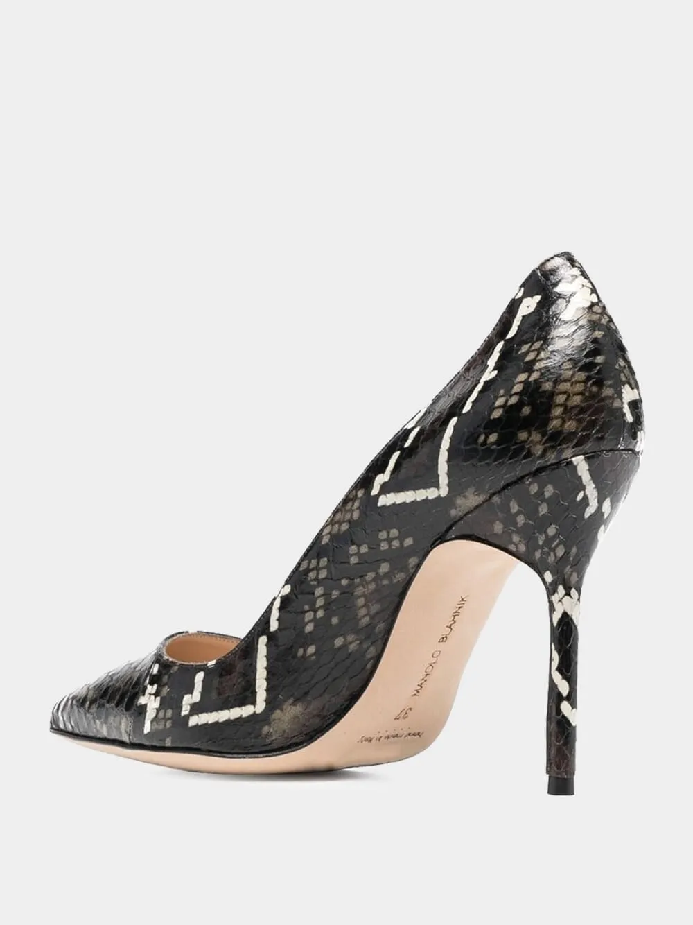 BB 105 Snakeskin Pumps