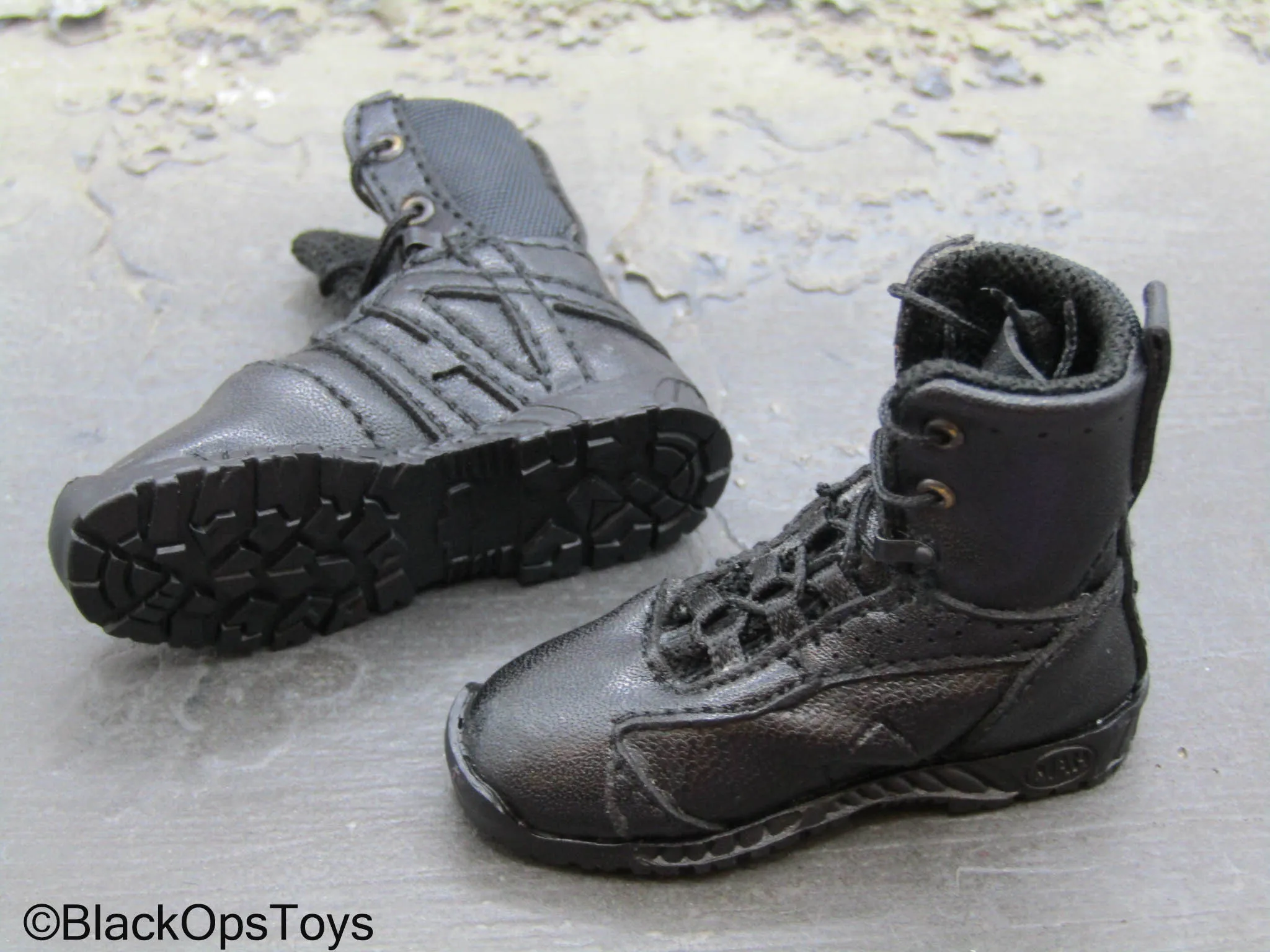 BFE  Counter Terrorism Police Force - Black Combat Boots (Foot Type)