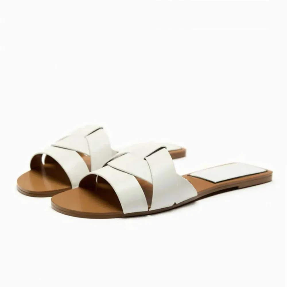 binfenxie  -  Fashion Women Flat Sandals 2024 Summer Beach Style Blue Denim Shoes Casual Round Toes Flip Flops Woman Comfortable Slippers