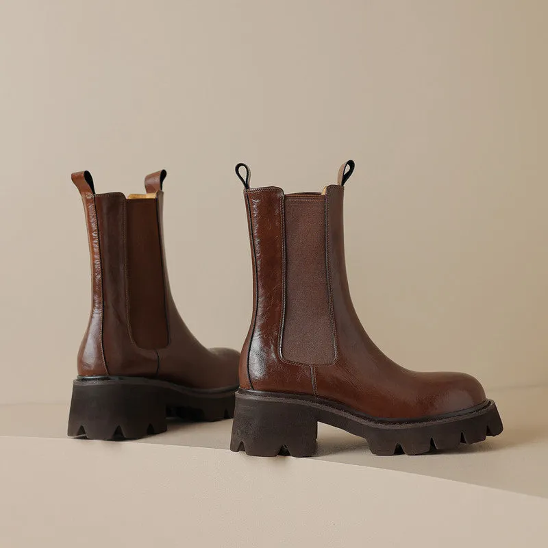 Black Lug Sole Boots