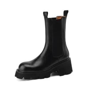 Black Lug Sole Boots