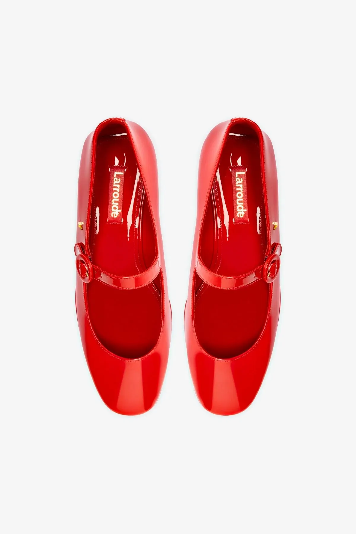 Blair Flatform In Scarlet Patent Leather