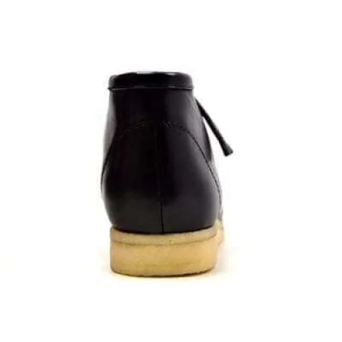 British Walkers Wallabee Boots Men's Black Leather High Top