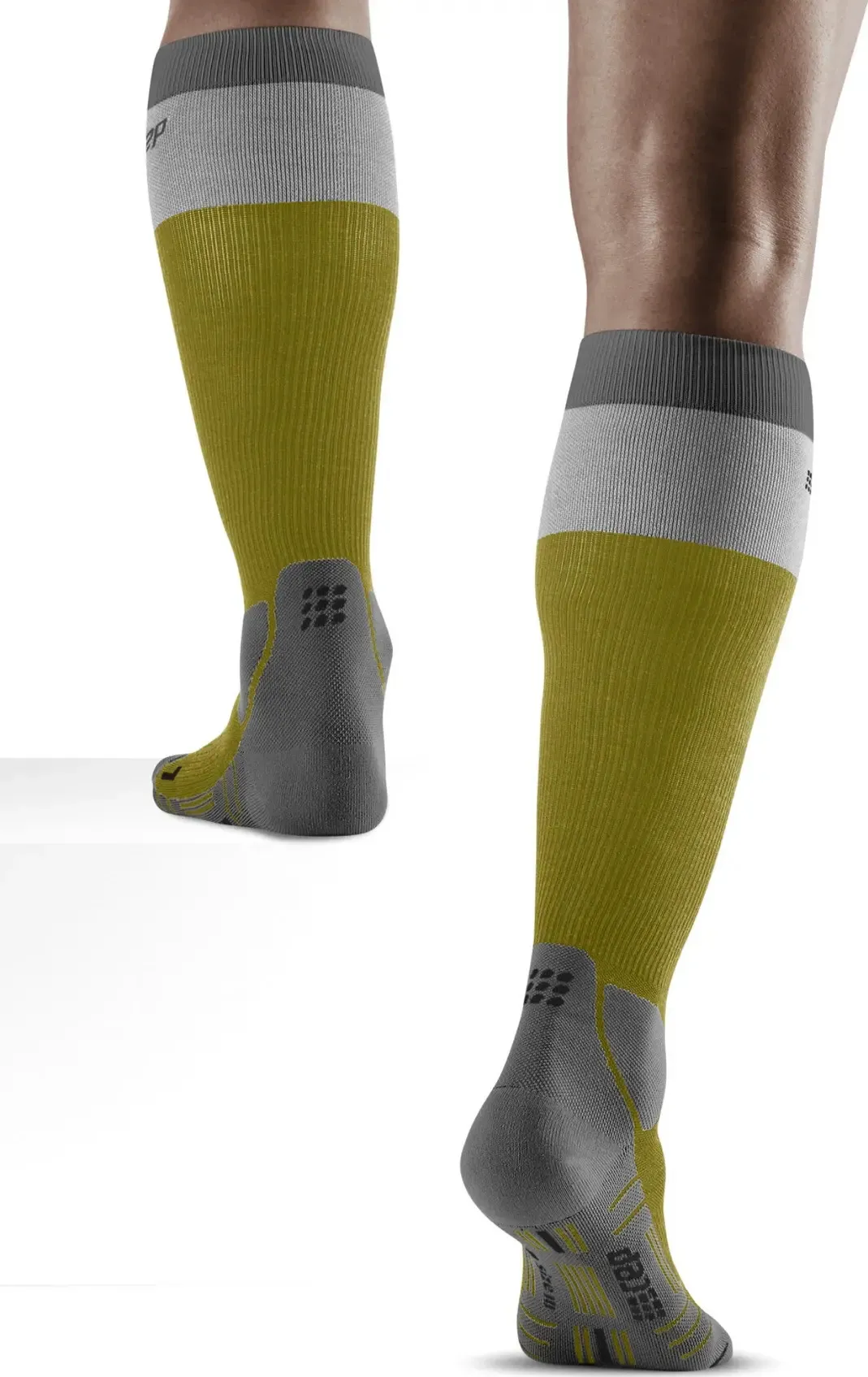 CEP Men&#x27;s Hiking Light Merino Socks Olive/Grey | Buy CEP Men&#x27;s Hiking Light Merino Socks Olive/Grey here | Outnorth