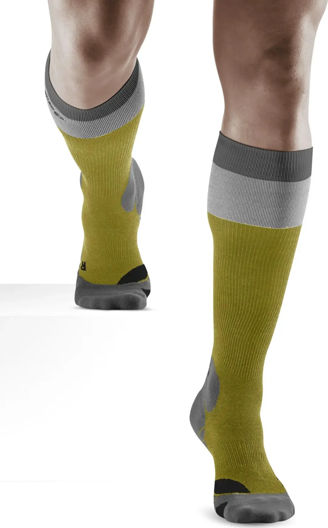 CEP Men&#x27;s Hiking Light Merino Socks Olive/Grey | Buy CEP Men&#x27;s Hiking Light Merino Socks Olive/Grey here | Outnorth