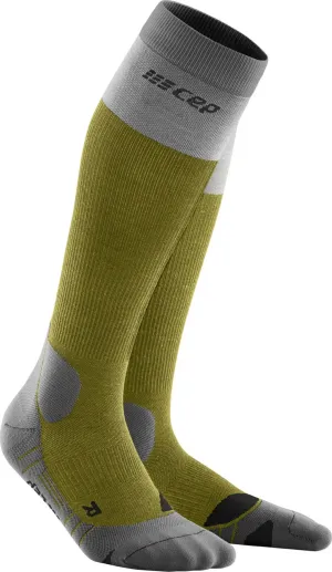 CEP Men&#x27;s Hiking Light Merino Socks Olive/Grey | Buy CEP Men&#x27;s Hiking Light Merino Socks Olive/Grey here | Outnorth
