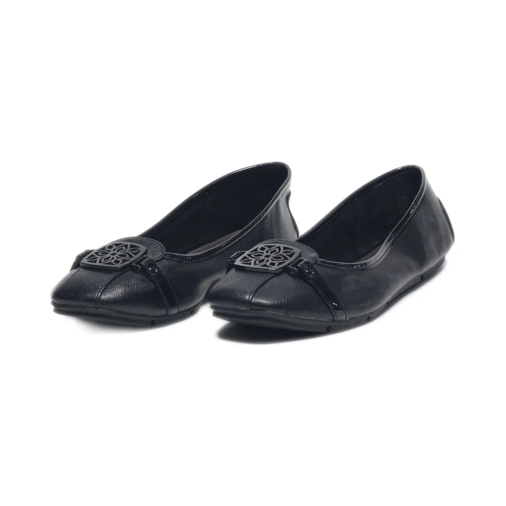 Christian Siriano Ballerinas Leather Black Colour For Women
