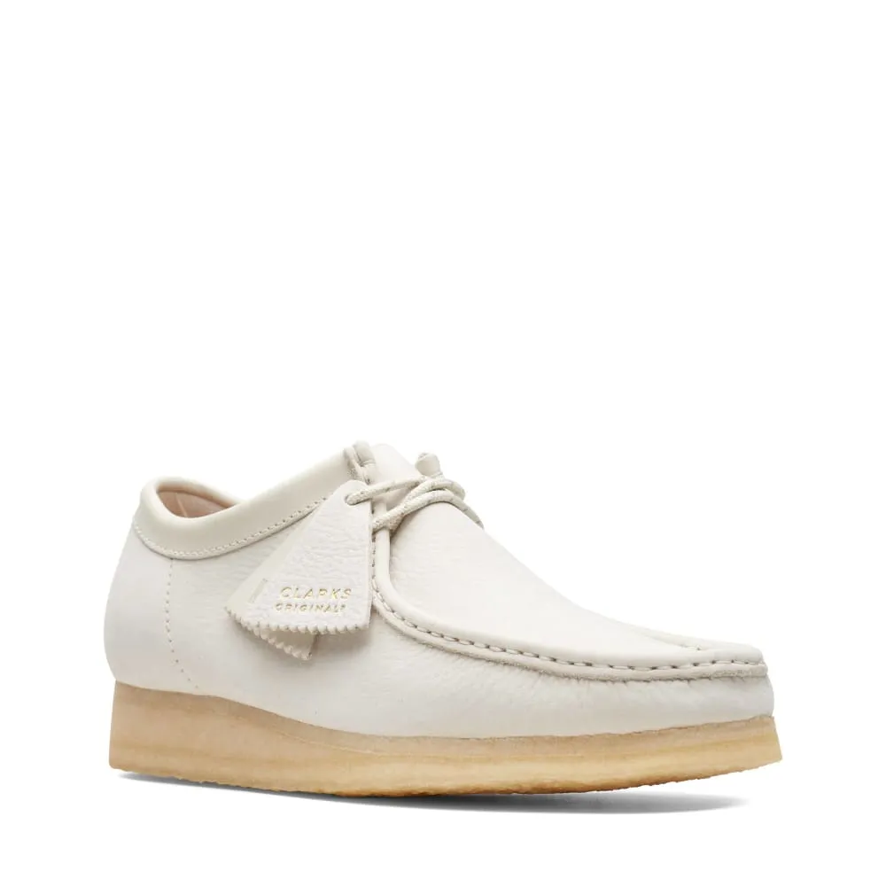 Clarks Originals Wallabee Low Men's Off White Nubuck Leather 26166299
