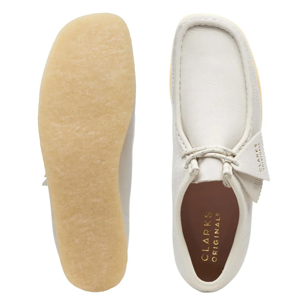 Clarks Originals Wallabee Low Men's Off White Nubuck Leather 26166299