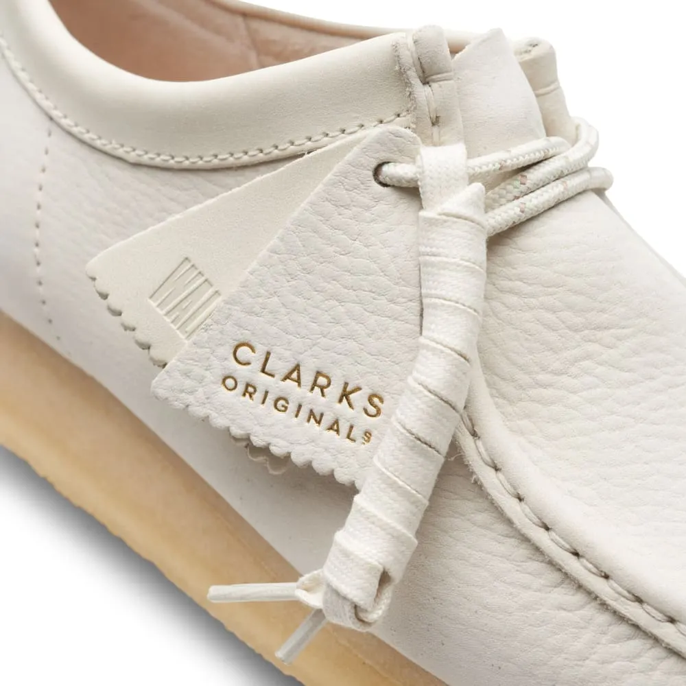 Clarks Originals Wallabee Low Men's Off White Nubuck Leather 26166299