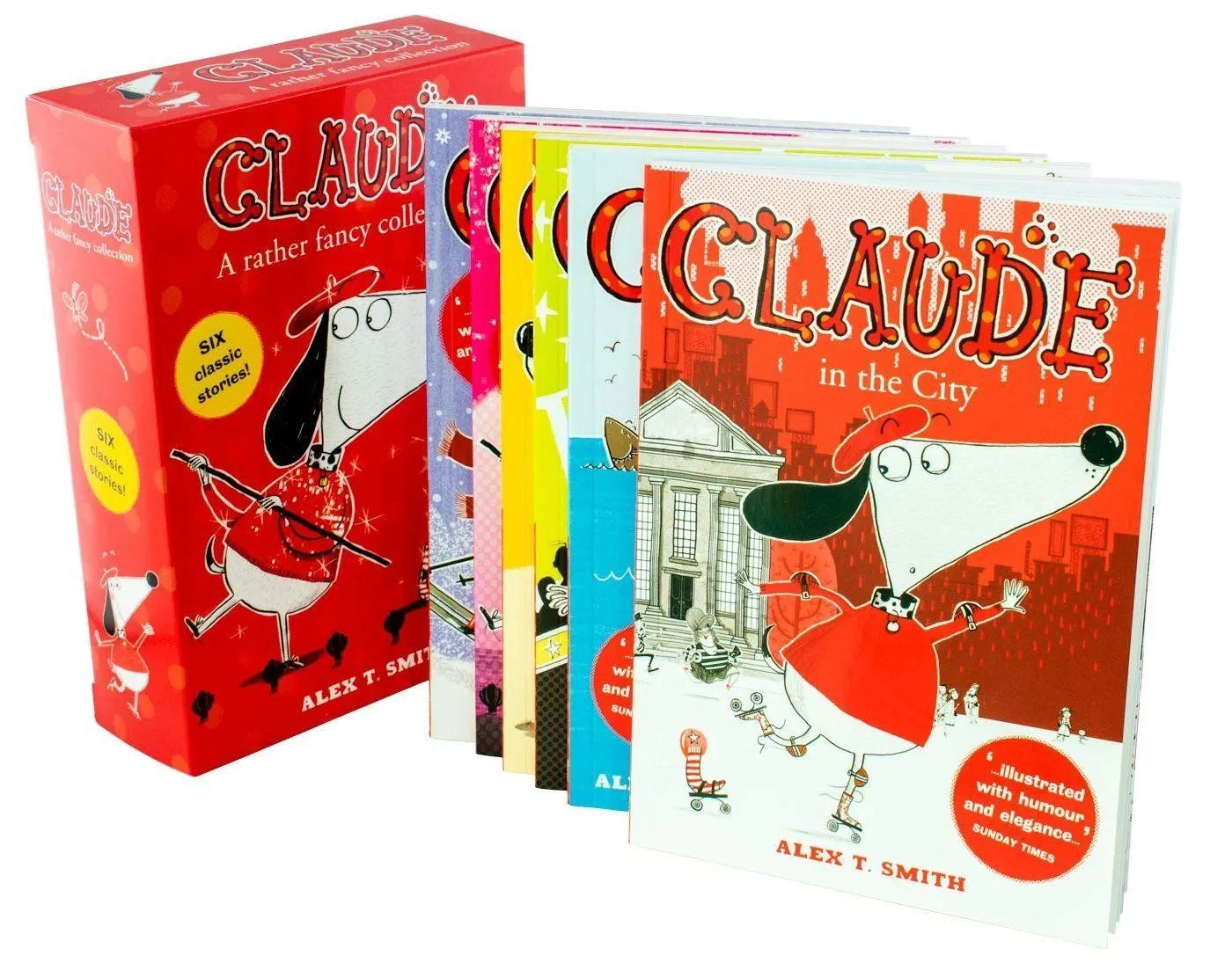 Claude 6 Books Collection - Ages 7-9 - Paperback - Alex T.Smith