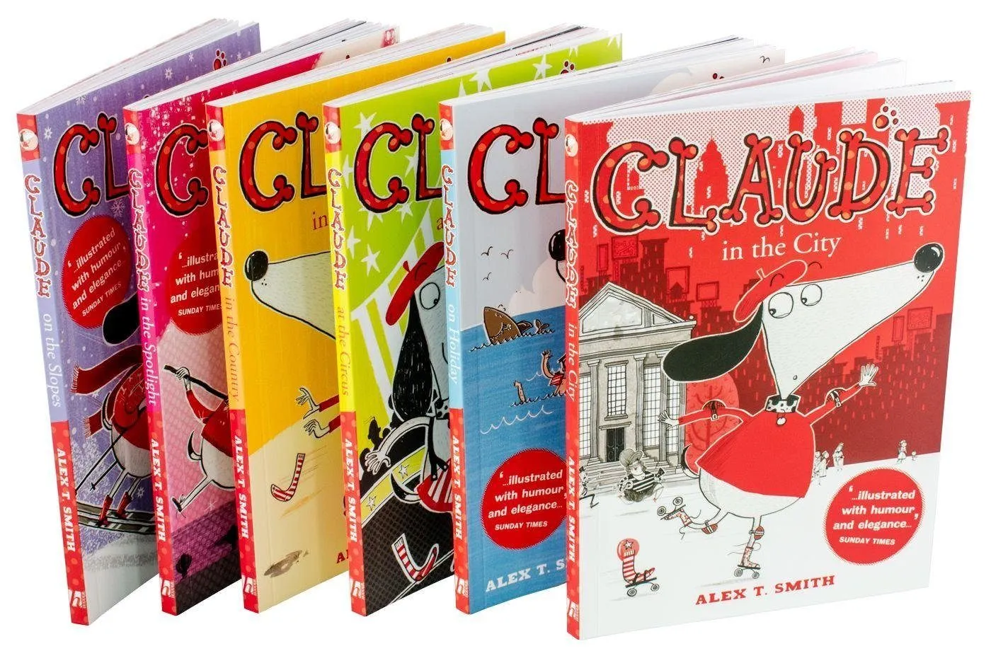 Claude 6 Books Collection - Ages 7-9 - Paperback - Alex T.Smith