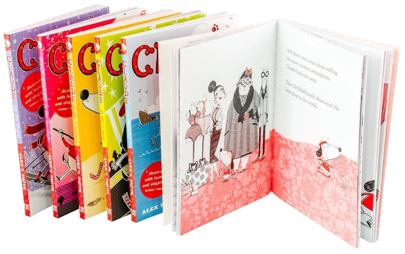 Claude 6 Books Collection - Ages 7-9 - Paperback - Alex T.Smith
