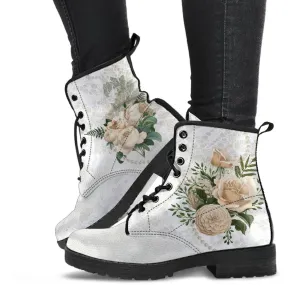 Combat Boots - Beautiful Flowers #24 | Custom Shoes, Women's Boots, Aesthetic Shoes, Boho Shoes, Vintage Style Shoes, Sorority Shoes