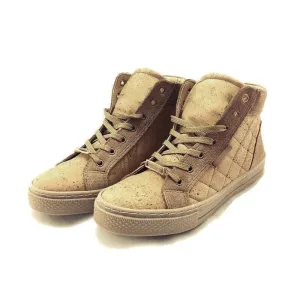 Cork Sneaker High Top in Natural Colour
