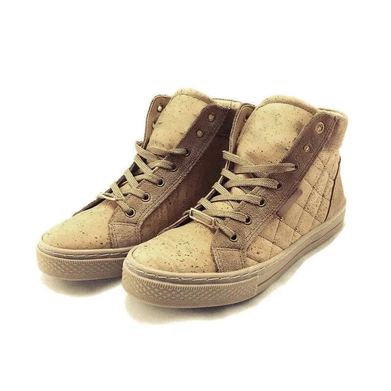 Cork Sneaker High Top in Natural Colour