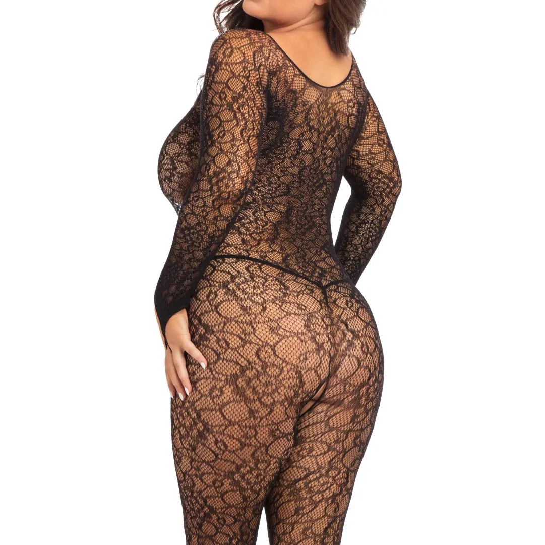 Crotchless Lace Bodystocking