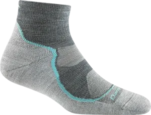 Darn Tough Women&#x27;s Light Hiker 1/4 Lightweight Hiking Sock Slate | Buy Darn Tough Women&#x27;s Light Hiker 1/4 Lightweight Hiking Sock Slate here | Outnorth