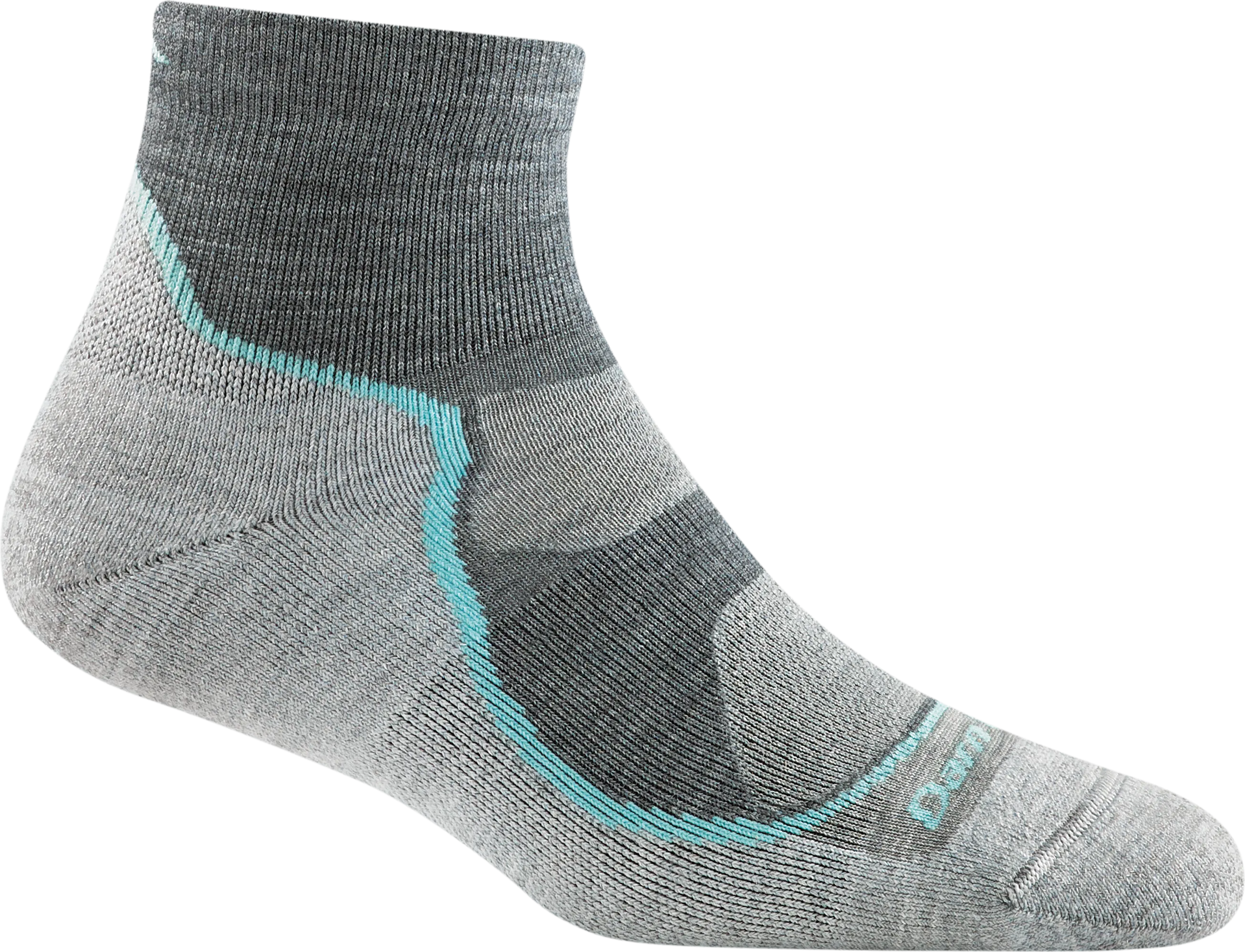 Darn Tough Women&#x27;s Light Hiker 1/4 Lightweight Hiking Sock Slate | Buy Darn Tough Women&#x27;s Light Hiker 1/4 Lightweight Hiking Sock Slate here | Outnorth