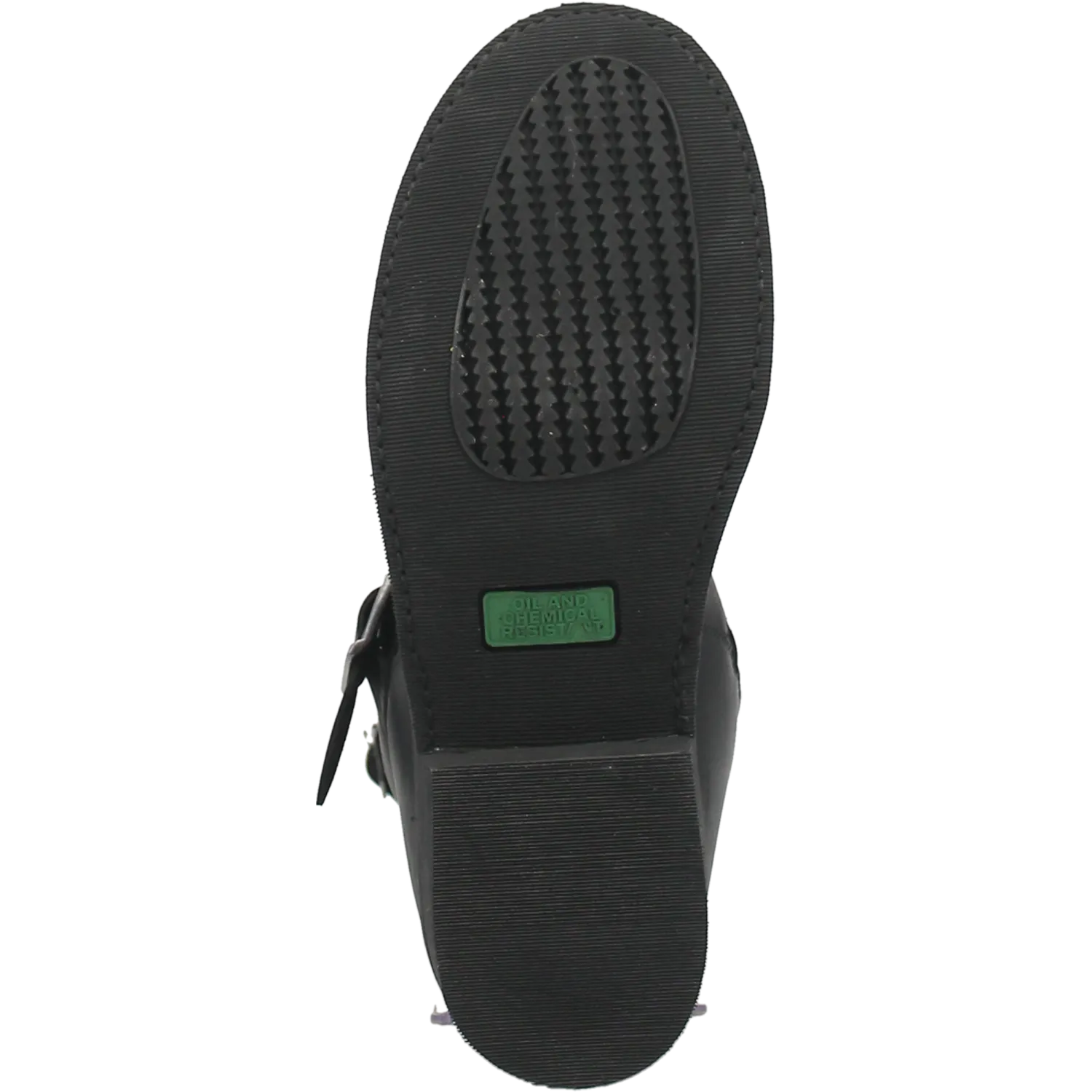 Dingo Black Round Toe Harness Boots for Men