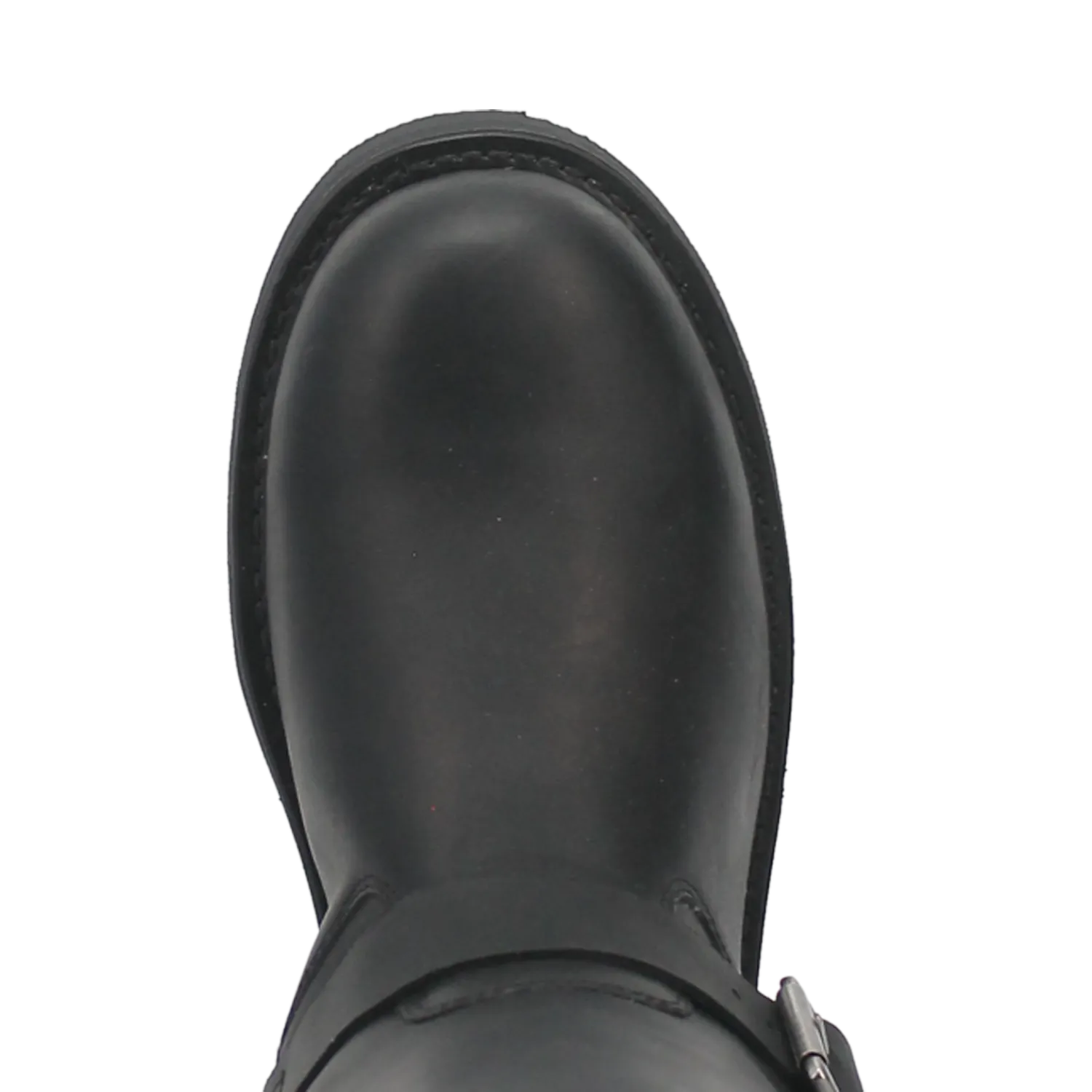 Dingo Black Round Toe Harness Boots for Men