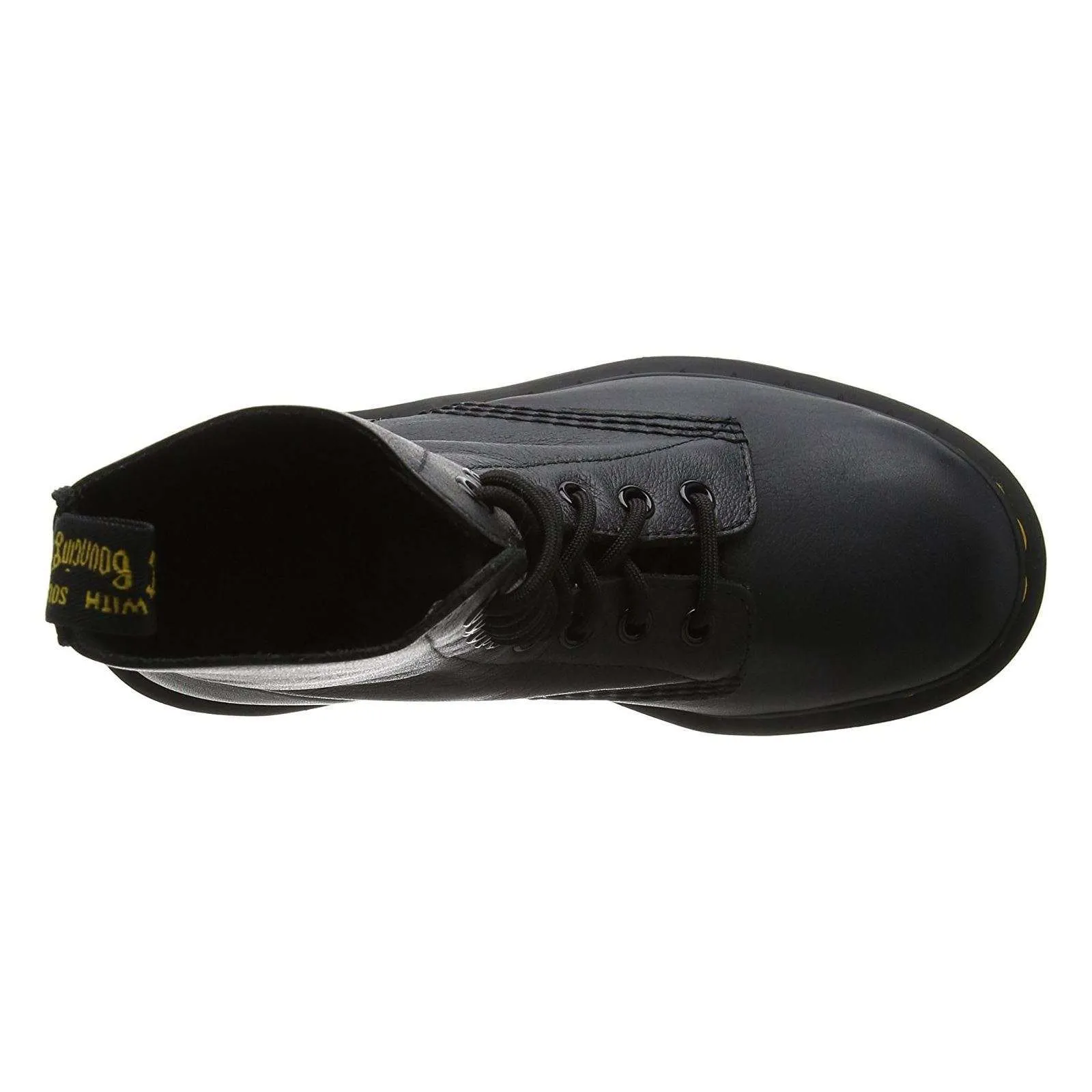 Dr. Martens 1490 10-Eyelet Black Women's High Top Leather Combat Boots - UK 4